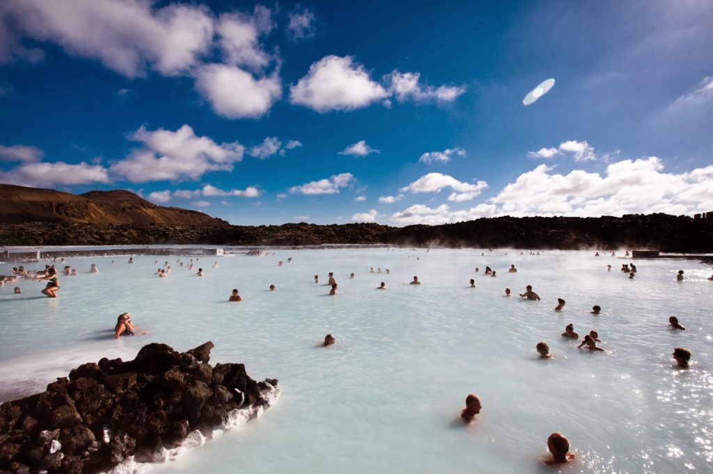 teal waters of the blue lagoon