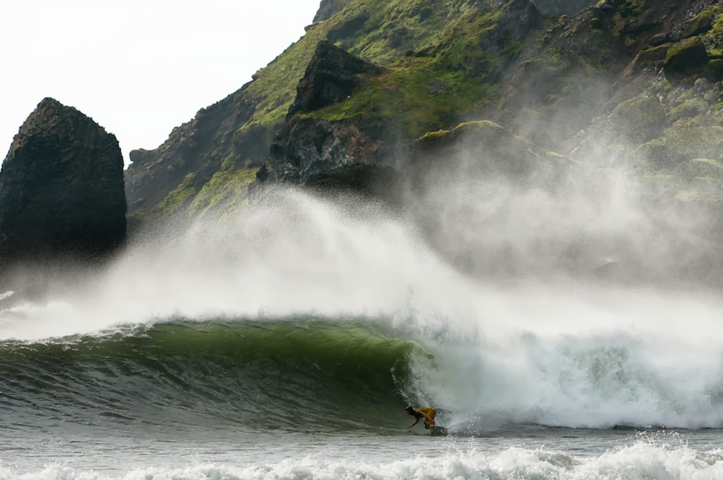 Surfing in Iceland