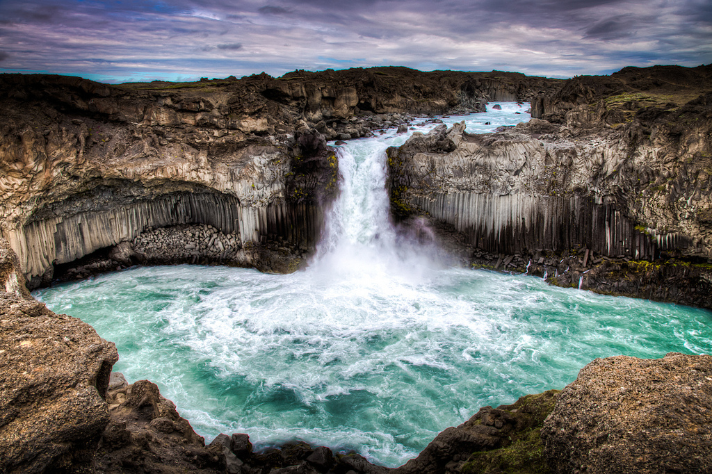 Aldeyjarfoss Popular waterfalls in the north of Iceland