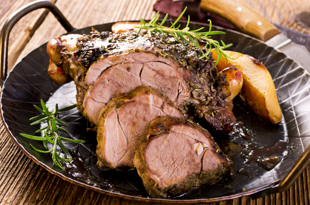 Roasted lamb is a traditional Icelandic food