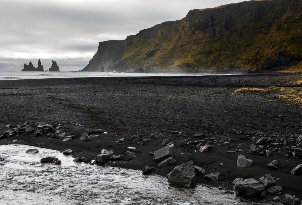Vik is known for black sand beaches and pretty good restaurants
